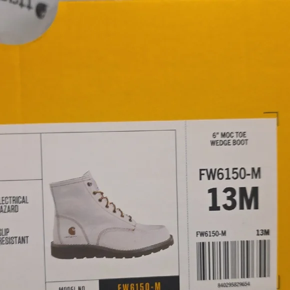 Carhartt Men's Off-White Canvas Boots - Picture 7 of 9